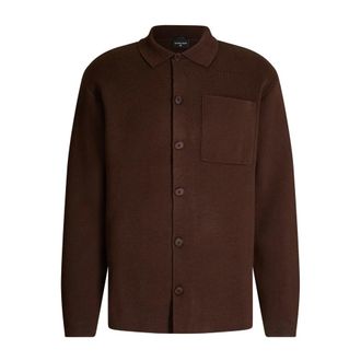 Strellson Truien & Vesten, Heren, Bruin, L, Katoen, Aiden Gebreid Poloshirt