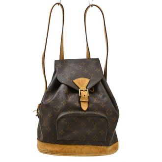 Louis Vuitton Vintage Montsouris Monogram Canvas Brown Canvas Backpack Bag (Pre-Owned)