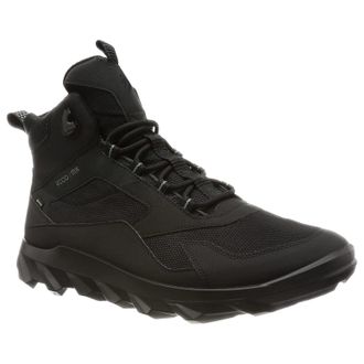 Ecco Ecco MX 820224 Synthetic Textile Mens Lace Up Trainers - Black - Size:UK 10.5-11