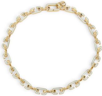 Casablanca Enamel C Link Ketting - Heren - Kettingen - Geel - ONE Size - Accessoires