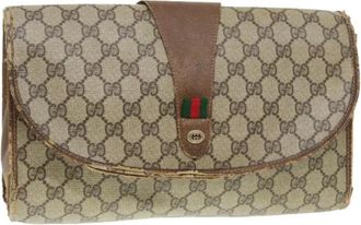 Gucci Pre-owned Clutches, female, Beige, Size: ONE SIZE Pre-owned Vintage Clutch Bag