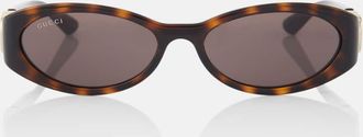 Gucci Interlocking G oval sunglasses