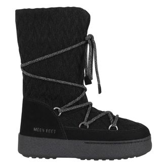 Moon Boot Ltrack Knit Boots - Dames - Winterlaarzen - Zwart - 40 EU - Wol - Schoenen