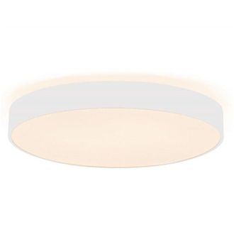 Trade Shop Trade Shop Traesio - Plafoniera Rotonda Led 95w Cct 3000k 4000k Lampada 80cm Luce Soffitto Camera 230v - Bianco