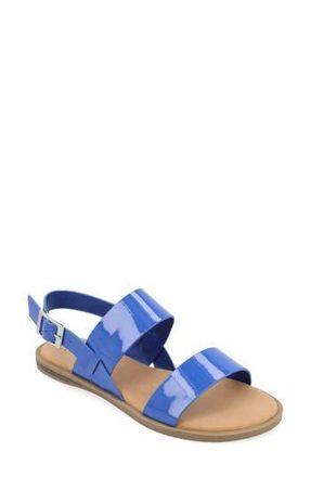 Journee Collection Lavine Sandal - Wide Width in Navy at Nordstrom Rack, Size 6.5