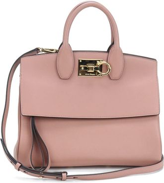 Ferragamo Pink Leather Tote Bag (Pre-Owned)