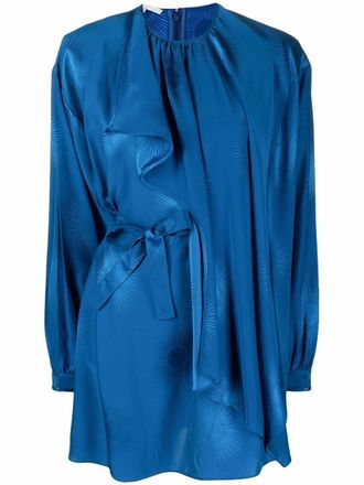 Stella McCartney Gedrapeerde jurk - Blauw