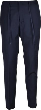 Paoloni Classico Chinos - Heren - Chinos - Blauw - M - Wol - Broeken