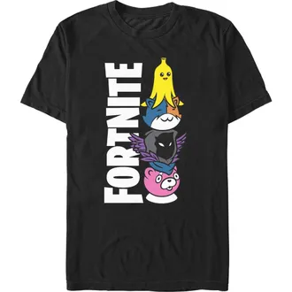 Fortnite Mens Fortnite Cute Characters Logo Graphic T-Shirt in Black at Nordstrom, Size Xxx-Large