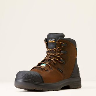Ariat Mens Carbon-Toe Turbo Outlas H2O Csa Work Boot In Rich Brown