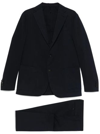 Incotex single-breasted suit - men - Cotton/Elastane/Acetate/Rayon - 48 - Blue