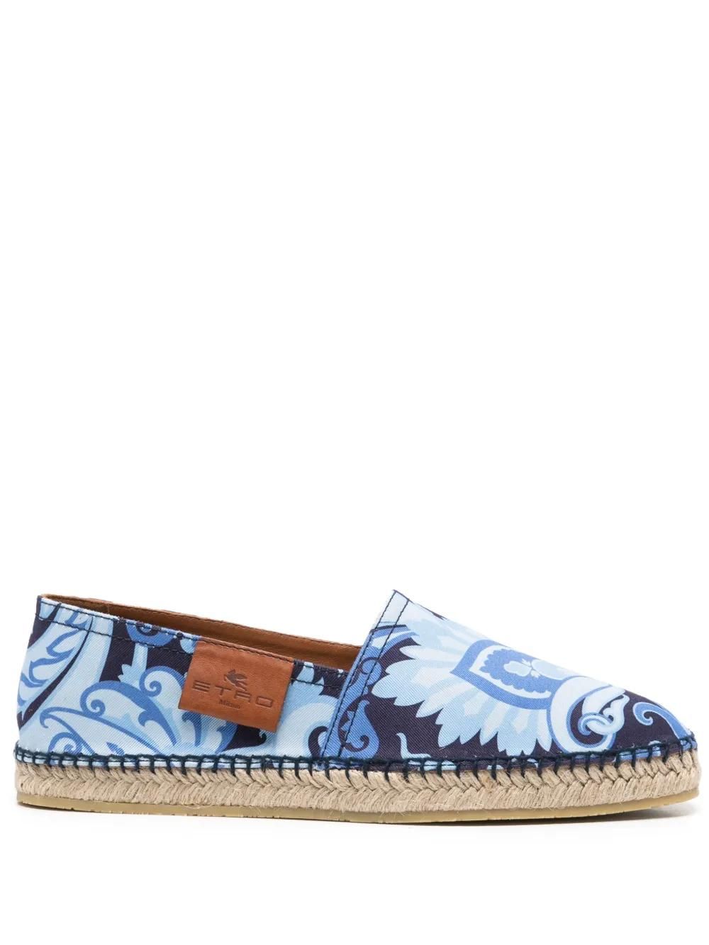 フラットシューズ ETRO Woman Espadrilles Blue WS4G0002 S9090 Navy blue Platform espadrilles Etro - Vitkac Italy