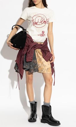 Vivienne Westwood T-shirt With Logo, Womens, Cream