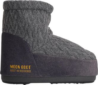 Moon Boot Gebreide sneeuwlaars - Dames - Winterlaarzen - Grijs - 39 EU - Schoenen