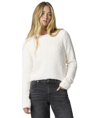 Florence By Mills Florence by Mills Womens Eyelash Crewneck, Jet Stream, M