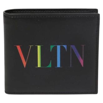 Valentino Pre-owned Wallets, female, Black, Size: ONE SIZE Pre-owned Vy2P0654 Logo Wallet