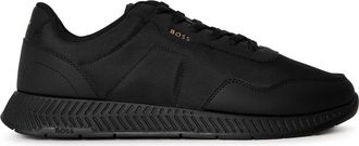 HUGO BOSS Mens Titanium Run Low Top Trainers in Black - Size UK 7
