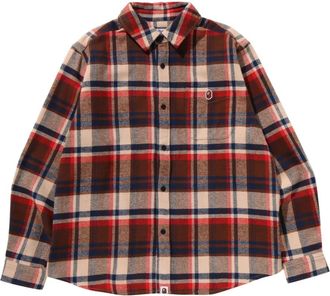 A Bathing Ape Camicia a quadri - Marrone