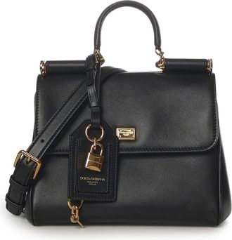 Dolce & Gabbana Tassen, Dames, Zwart, ONE Size, Leer, Handbags