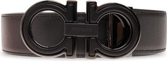 Ferragamo Dubbel Verstelbare Omkeerbare Riem - Heren - Riemen - Bruin - 100 CM - Leer - Accessoires