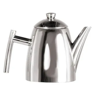 Frieling Primo 18/10 Stainless Steel Teapot with Infuser, Mirror Finish, 34 oz in Silver at Nordstrom