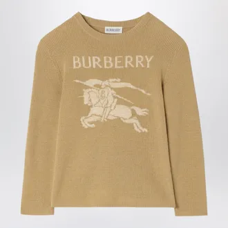 Burberry Pullover Knight beige in misto lana