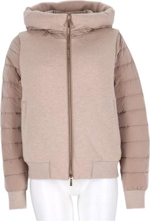 Moorer Ivory Quilted Hooded Virgin Wool-Blend Coat