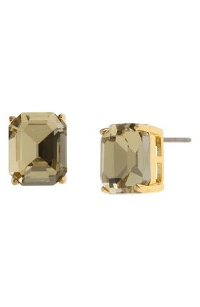 Kurt Geiger Square Crystal Stud Earrings in Light Colorado at Nordstrom