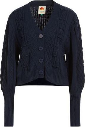 Farm Rio MIXED STICHES NAVY BLUE KNIT CARDIGAN