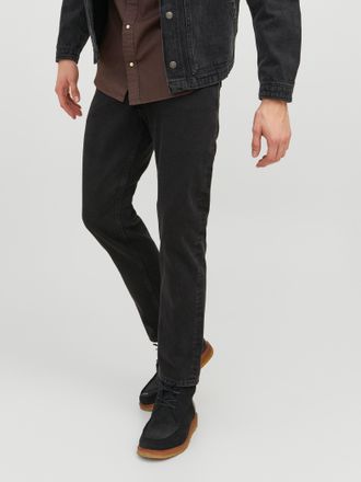 Jack & Jones Loose-fit-Jeans JACK & JONES JICHRIS JJORIGINAL AA 693 SN, Herren, Gr. 29, L&auml;nge 30, schwarz (schwarz denim), Denim/Jeans, Obermaterial: 100% Baumwoll