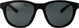 Emporio Armani Stijlvolle Zonnebril - Heren - Zonnebrillen - Zwart - 56 MM - Accessoires