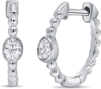 Sabrina Designs 14K 0.13 Ct. Tw. Diamond Huggie Earrings