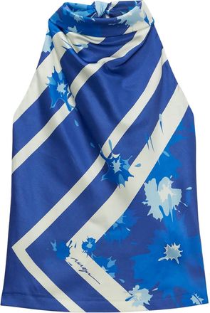 Msgm Top con stampa - Blu