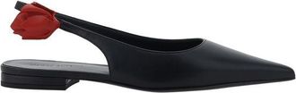 Magda Butrym Black Calf Leather Bos Taurus Ballet Womens Flats