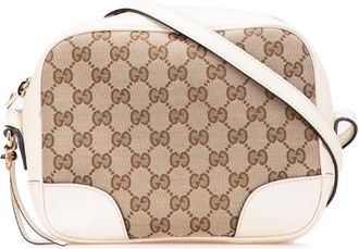 Gucci Pre-owned Womens Camera Crossbody Monogram Bag - Tan Textile - One Size