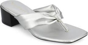 Journee Collection Seelah Slide Sandal in Silver at Nordstrom Rack, Size 8.5