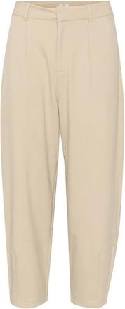 Kaffe Veren Grijs Hoge Taille Geknipte Broek - Dames - Broeken - Grijs - XL - Broeken