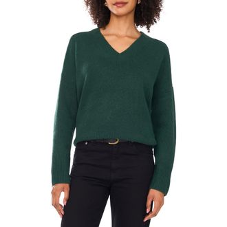 Vince Camuto Contrast High-Low Sweater in Windsor Moss /Silver Heather at Nordstrom Rack, Size X-Small