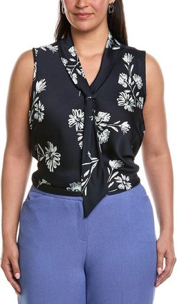 Tahari by ASL Tahari Asl Plus Hammer Satin Top
