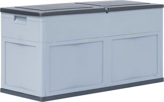 vidaXL Baule Da Giardino 320 L Grigio Nero - Vidaxl