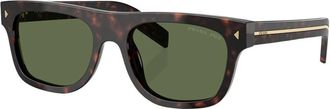 Prada Cushion Zonnebril - unisex - Zonnebrillen - Bruin - 55 MM - Accessoires