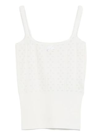 J.W.Anderson Ribgebreide tanktop - Wit