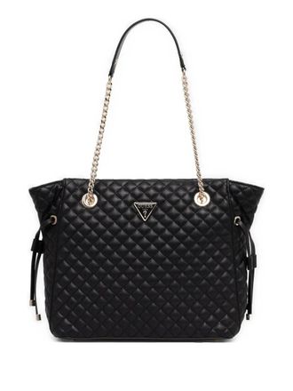 Guess Co Rianee Eco Quilted shopper bag - women - Polyurethane - One Size - Black