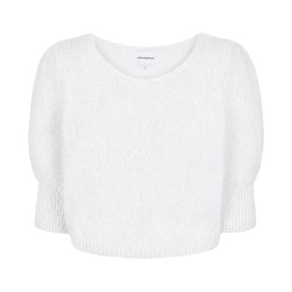 Americandreams Koa Alpaca Pullover - Dames - Ronde hals truien - Wit - M - Wol - Truien & Vesten