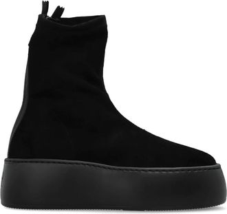 AGL Vibe Platform Enkellaarsjes - Dames - Enkellaarsjes - Zwart - 39 1/2 EU - Leer - Schoenen