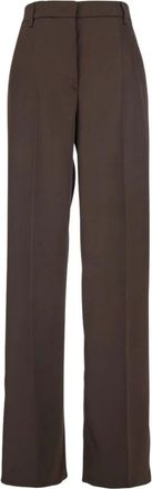 Pla&icirc;n Plain, Dames, Broeken, Bruin, Maat: XS Leer