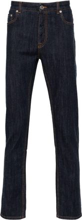 Etro straight-leg jeans - men - Elastane/Cashmere/Cotton - 34 - Blue