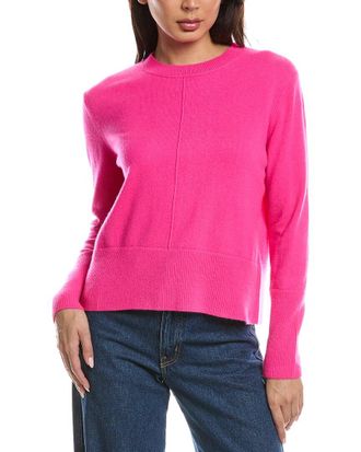 Fort&eacute; Cashmere Exposed Seam Crewneck Cashmere Sweater