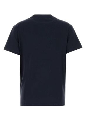 Valentino Garavani Womens Midnight Blue Cotton T-Shirt Navy T-shirts And Polos