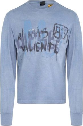 Diesel Long Sleeve T-Shirts, male, Purple, XL, Graphic Purple Long Sleeve Tee